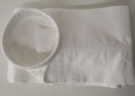 Çimento Fabrikası 5 Mikron 550gsm Dokuma PTFE Filtre Torbası