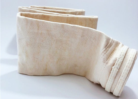 Aramid 5mg / Nm3 Verimli Çimento Filtre Torbaları PTFE Kaplamalı
