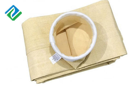 Akrilik Fiberglas Polyester PP Çimento Fabrikası İçin Antistatik Dokuma Filtre Torbası